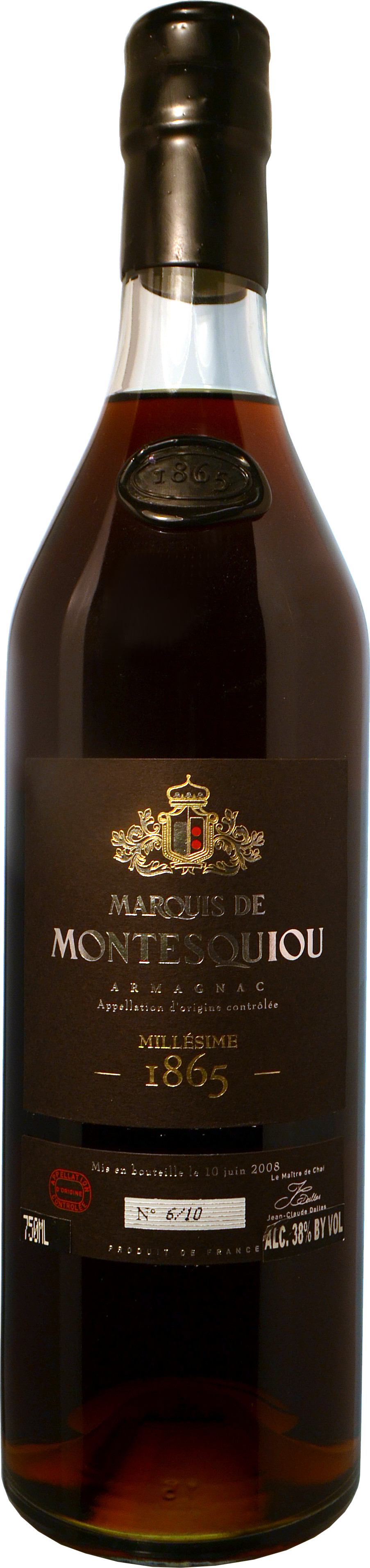 Marquis de Montesquiou Vintage Armagnac 1865