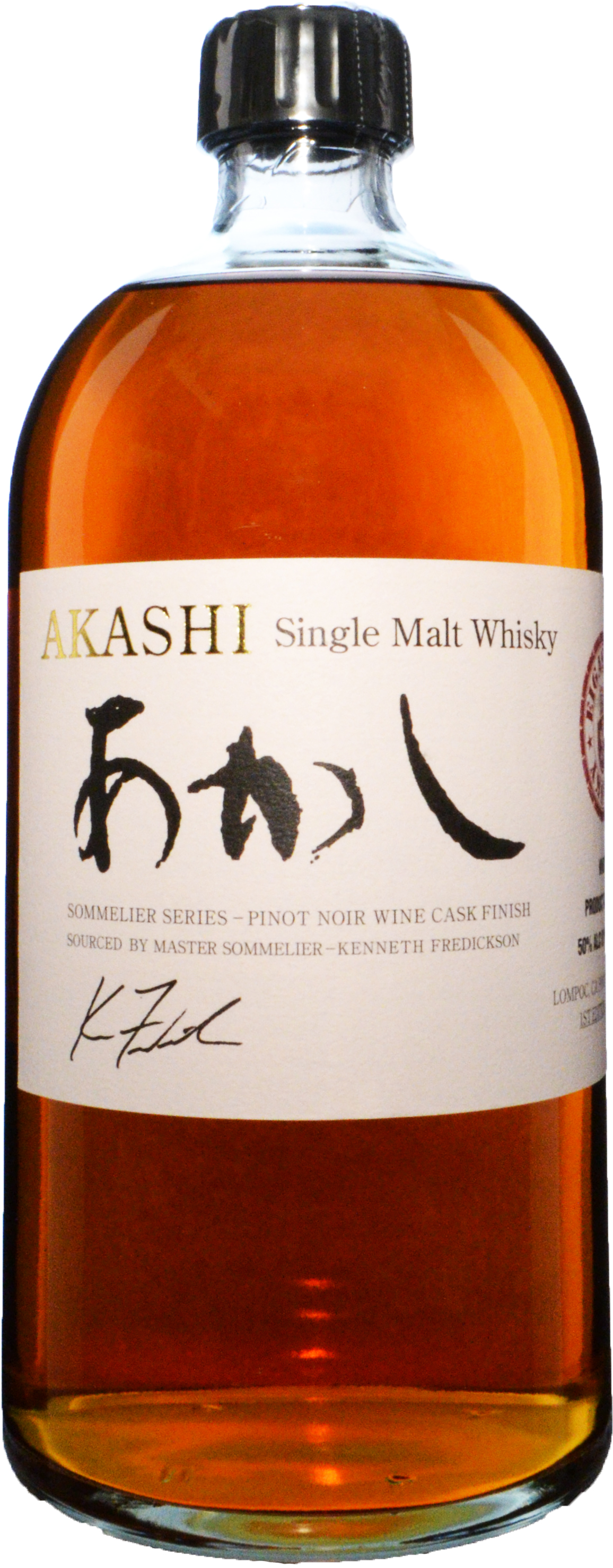 Akashi White Oak Single Malt Sommelier Series Finished in Central Coast Pinot Noir Barrels