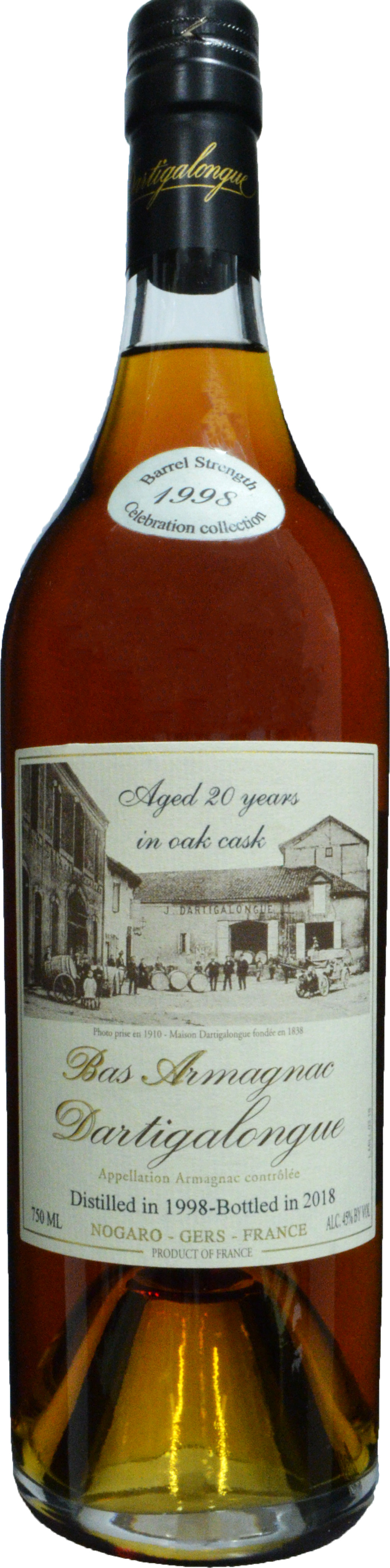 Dartigalongue 20 year old Vintage Armagnac 1998