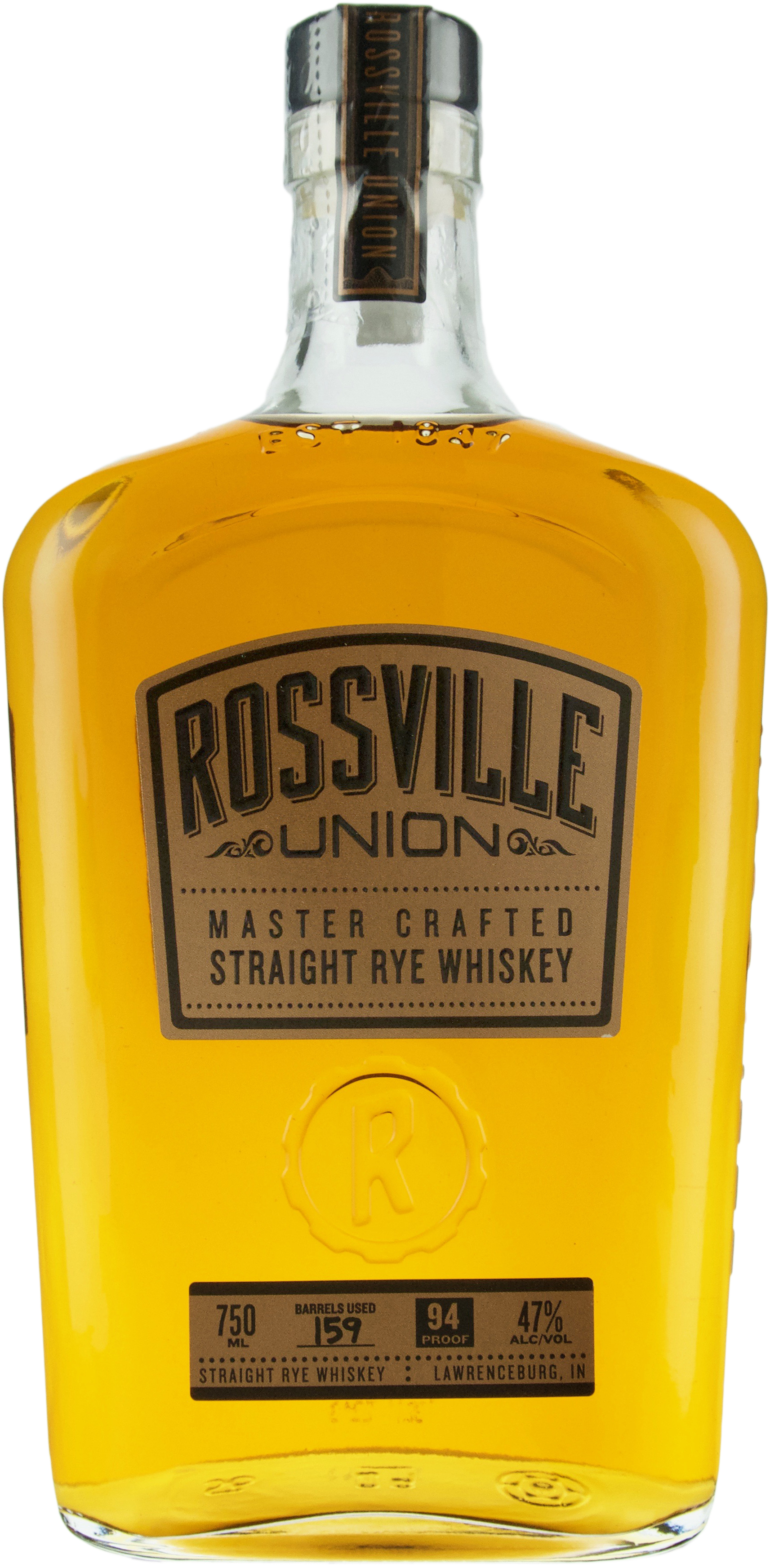 Rossville Union Master Crafted Straight Rye Whiskey