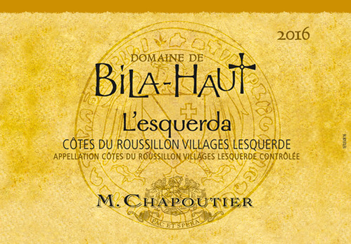 Chapoutier Domaine de Bila Haut L'esquerda Cotes du Roussillon Villages 2016