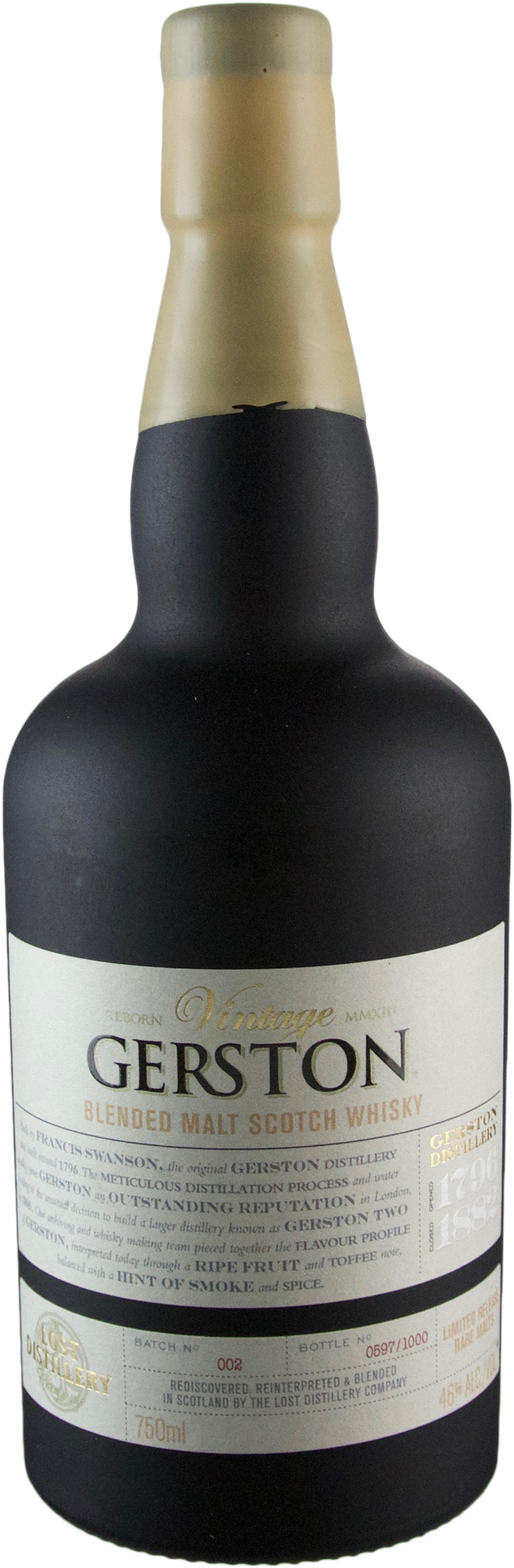 Lost Distillery Company Gerston Vintage Collection Highland Style Blended Malt