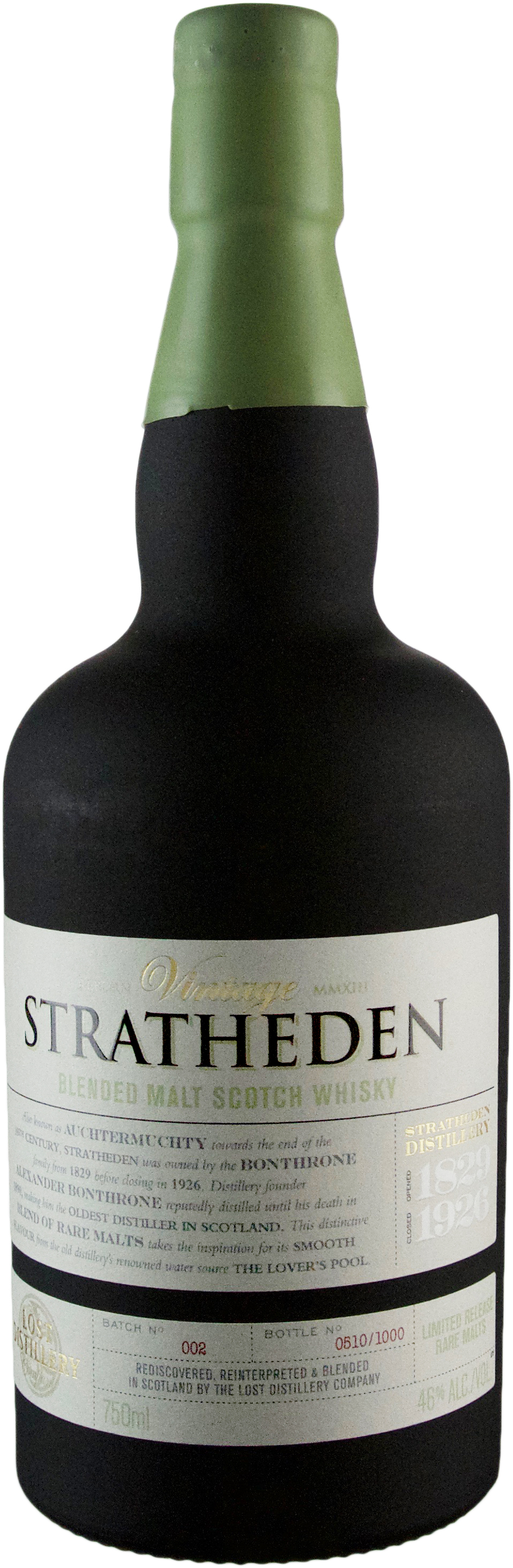 Lost Distillery Company Stratheden Vintage Collection Highland Style Blended Malt