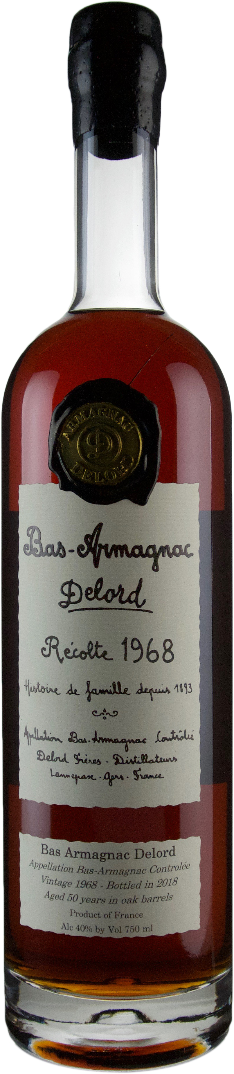 Delord 50 year old Vintage Armagnac 1968