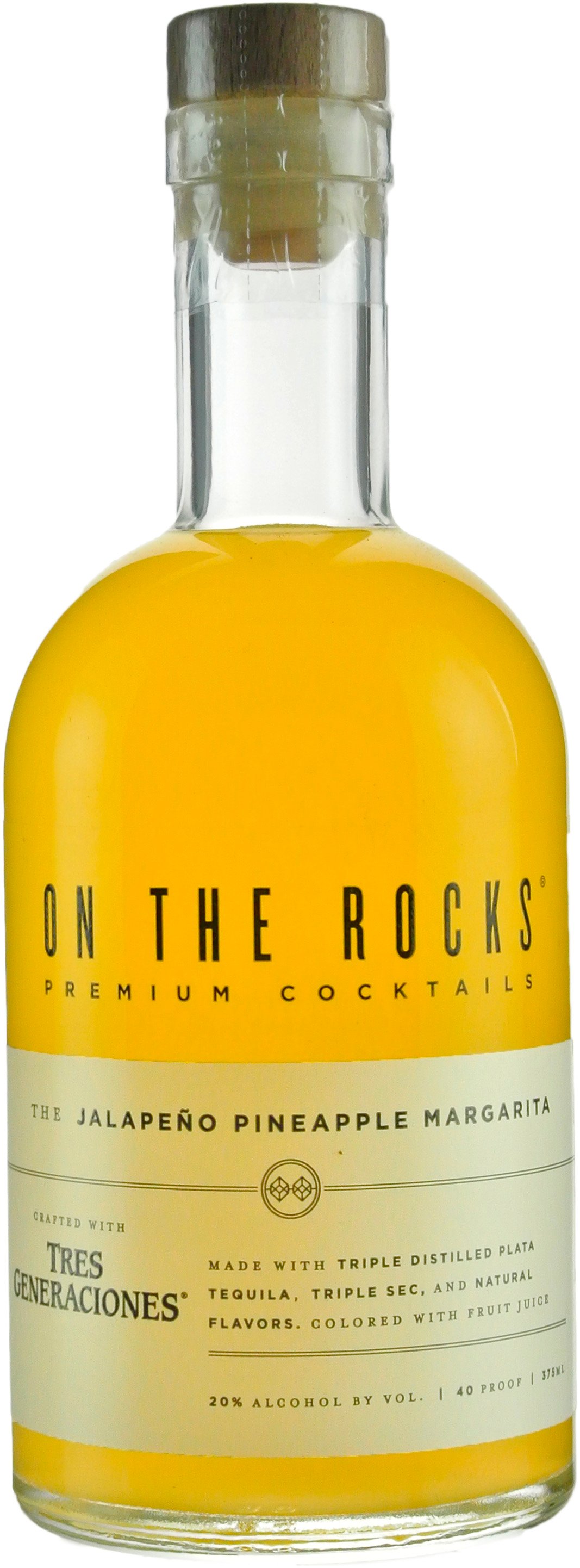 On The Rocks Premium Cocktails The Jalapeno Pineapple Margarita Made With Tres Generations Tequila