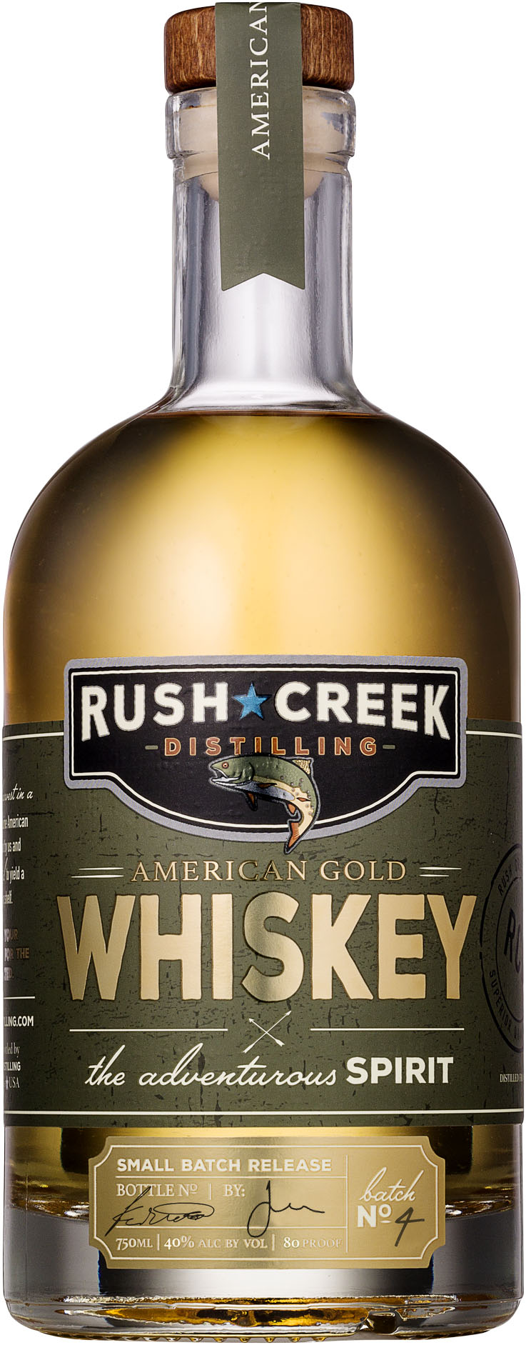 Rush Creek Distilling American Gold Whiskey