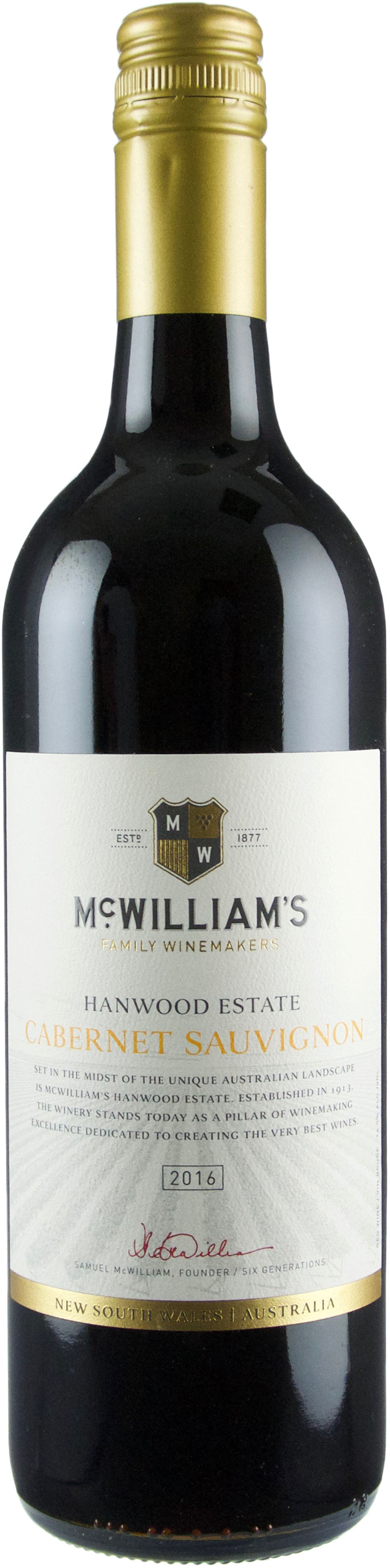 McWilliam's Hanwood Estate Cabernet Sauvignon 2016