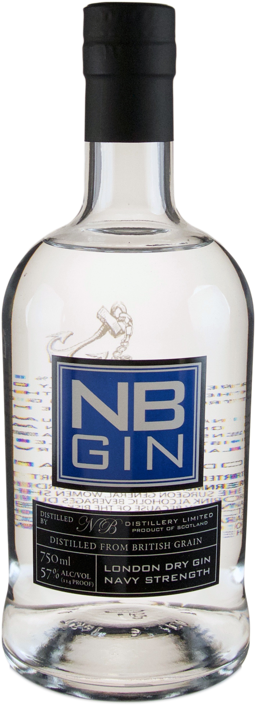 NB London Dry Gin Navy Strength Distilled From British Grain