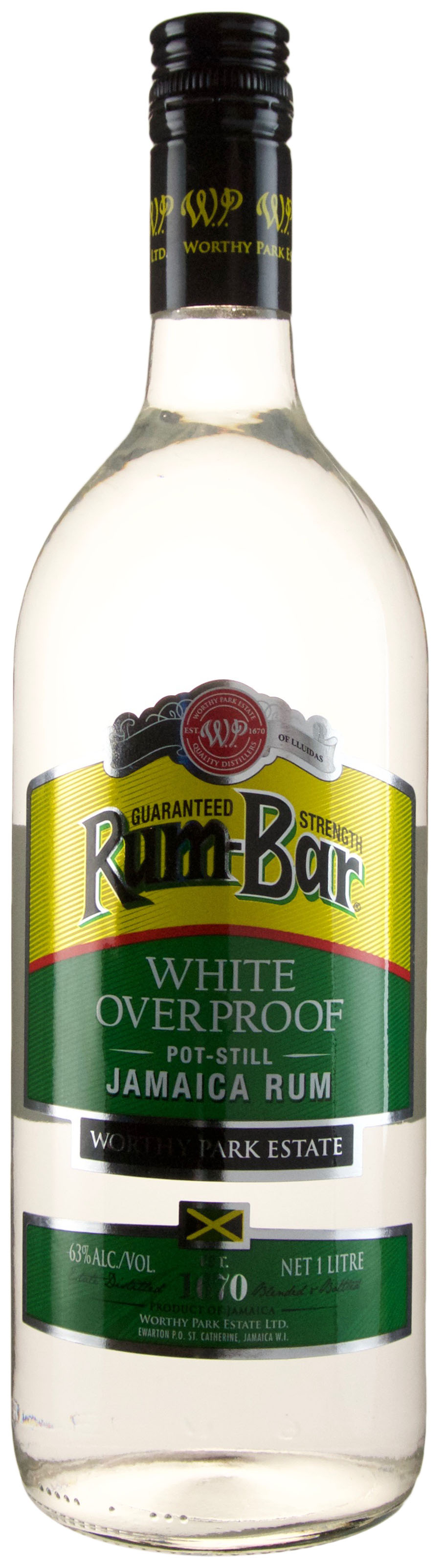Worthy Park Estate Rum Bar White Overproof Pot Still Jamaica Rum