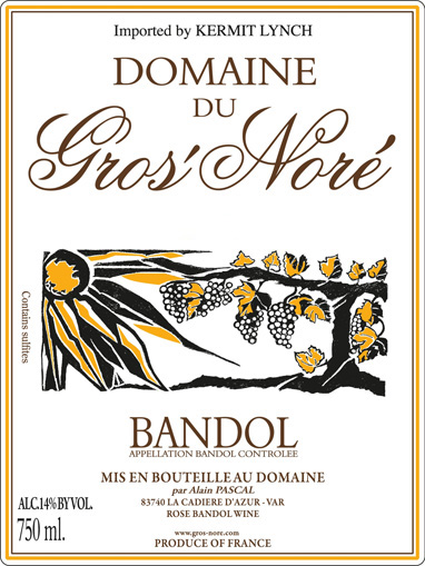 Domaine du Gros Nore Bandol Rouge 2010