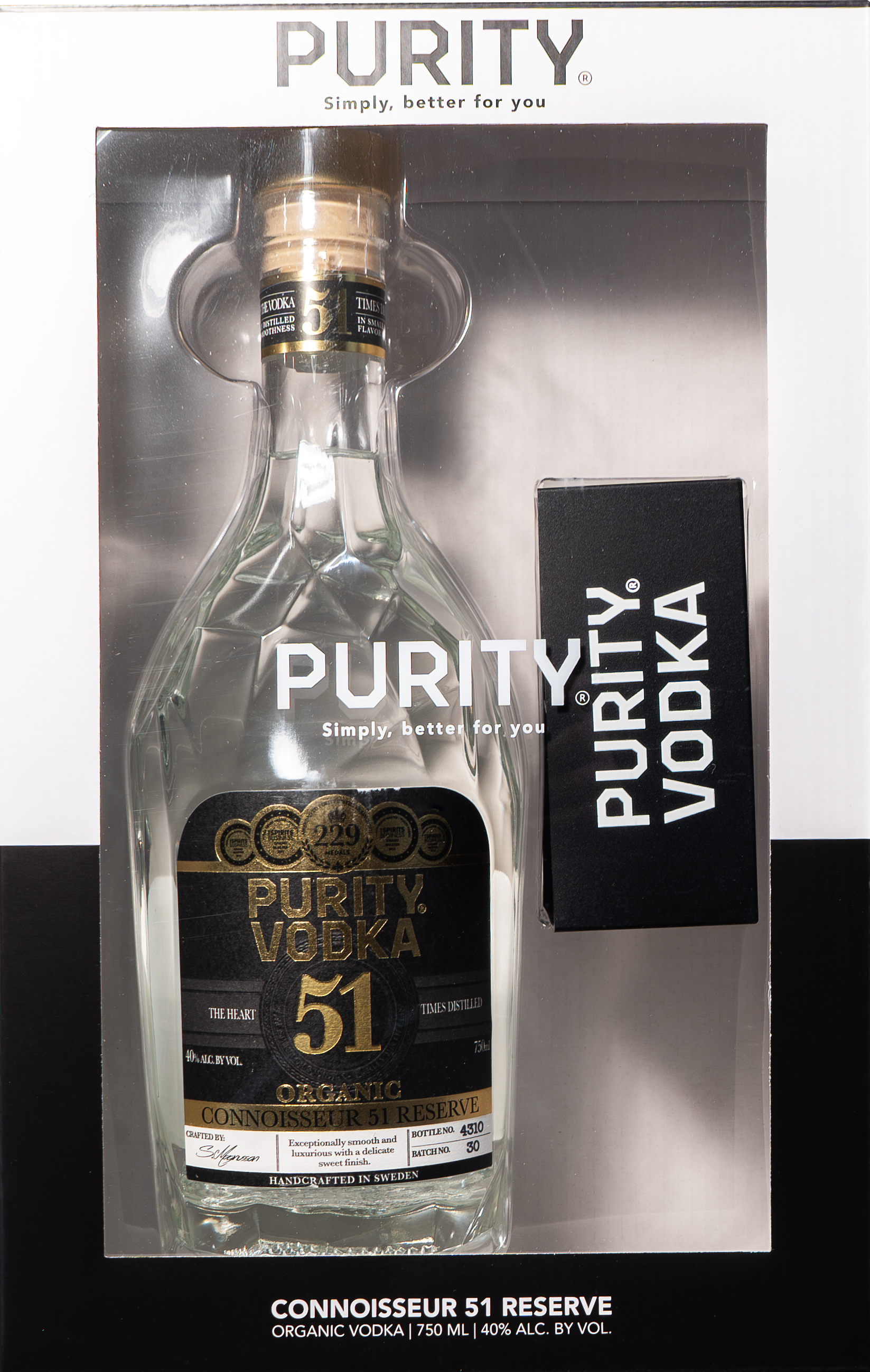 Purity Vodka Connoisseur 51 Reserve | 750 ml Bottle