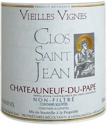 Clos Saint Jean Chateauneuf du Pape Vielles Vignes 2015