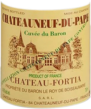 Chateau Fortia Chateauneuf du Pape Cuvee du Baron 2016