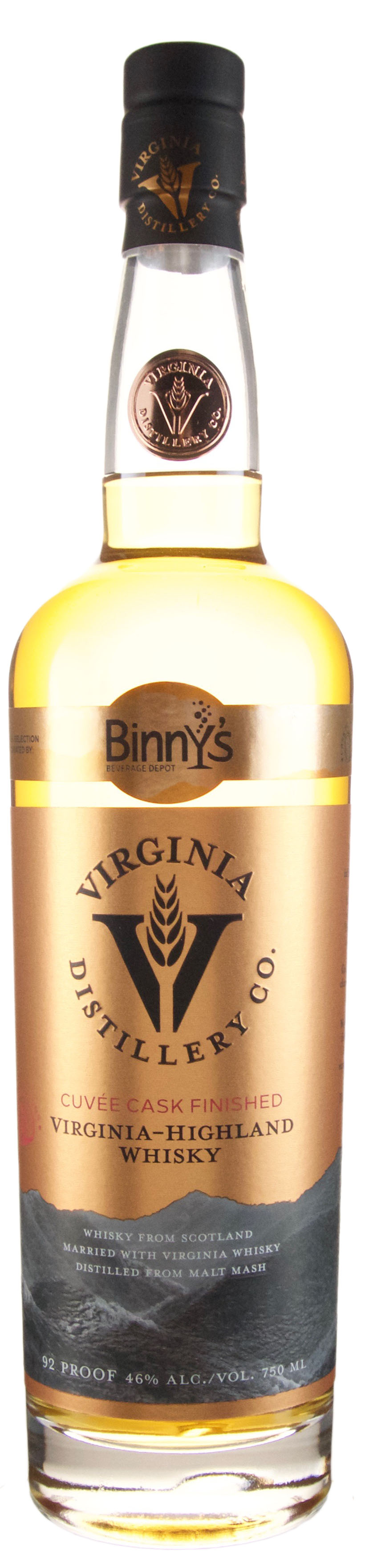 Vinginia Distillery Company Cuvee Cask Finished Vinginia Highland Malt Binny's Select