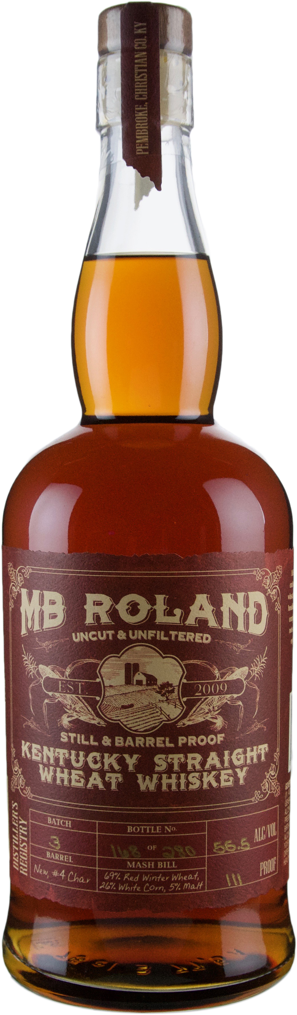 MB Roland Full Barrel Proof Kentucky Straight Wheat Whiskey