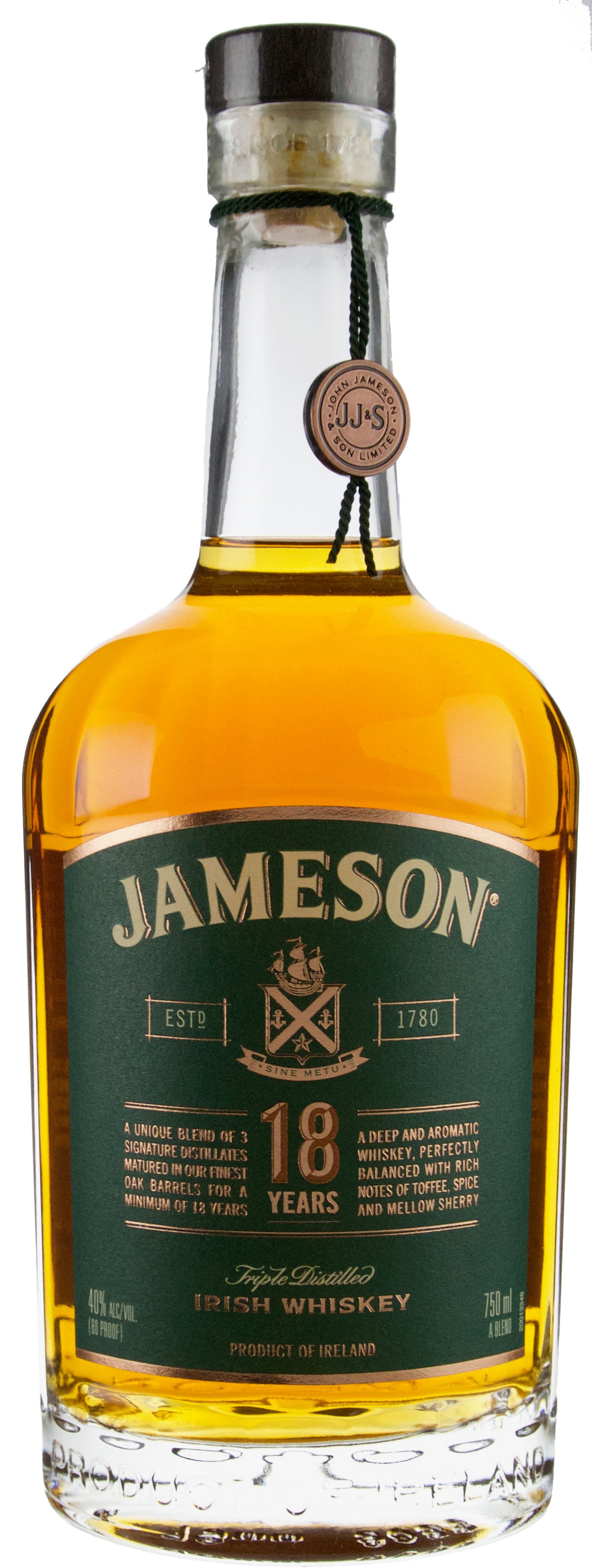 Jameson 18 year old Irish Whiskey | 750 ml Bottle