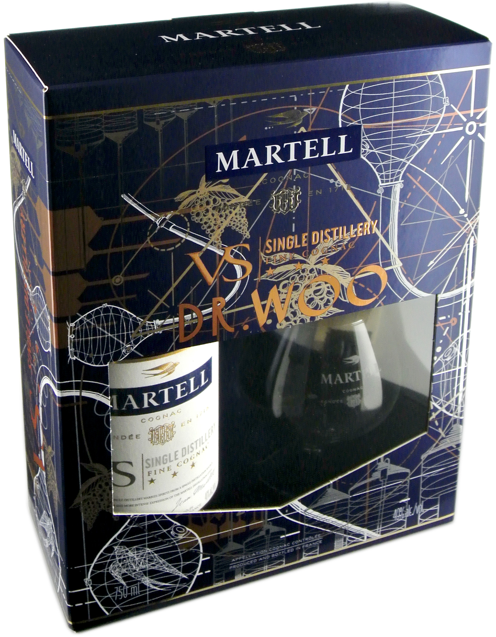 Martell VS Single Distillery Cognac Gift Set