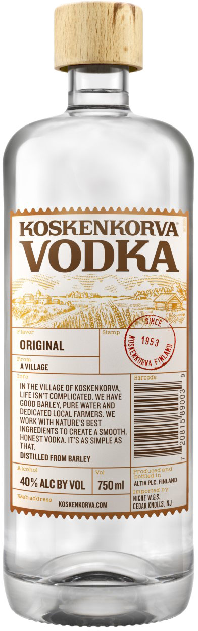 Koskenkorva Vodka 750 ml Bottle