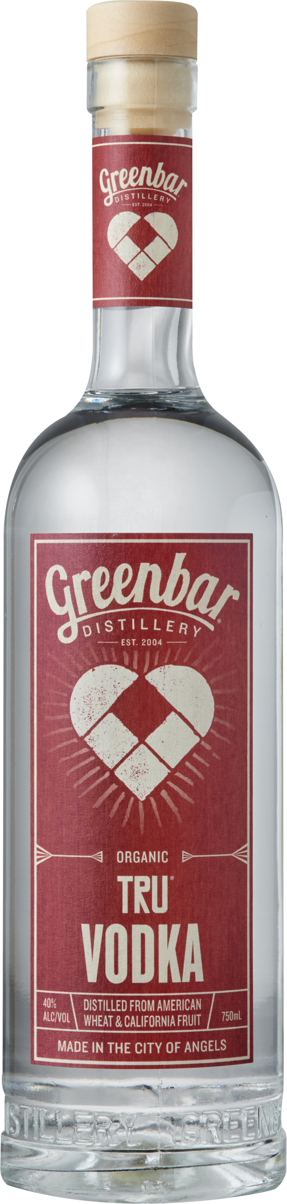 Greenbar Distillery Tru Organic Wheat Vodka