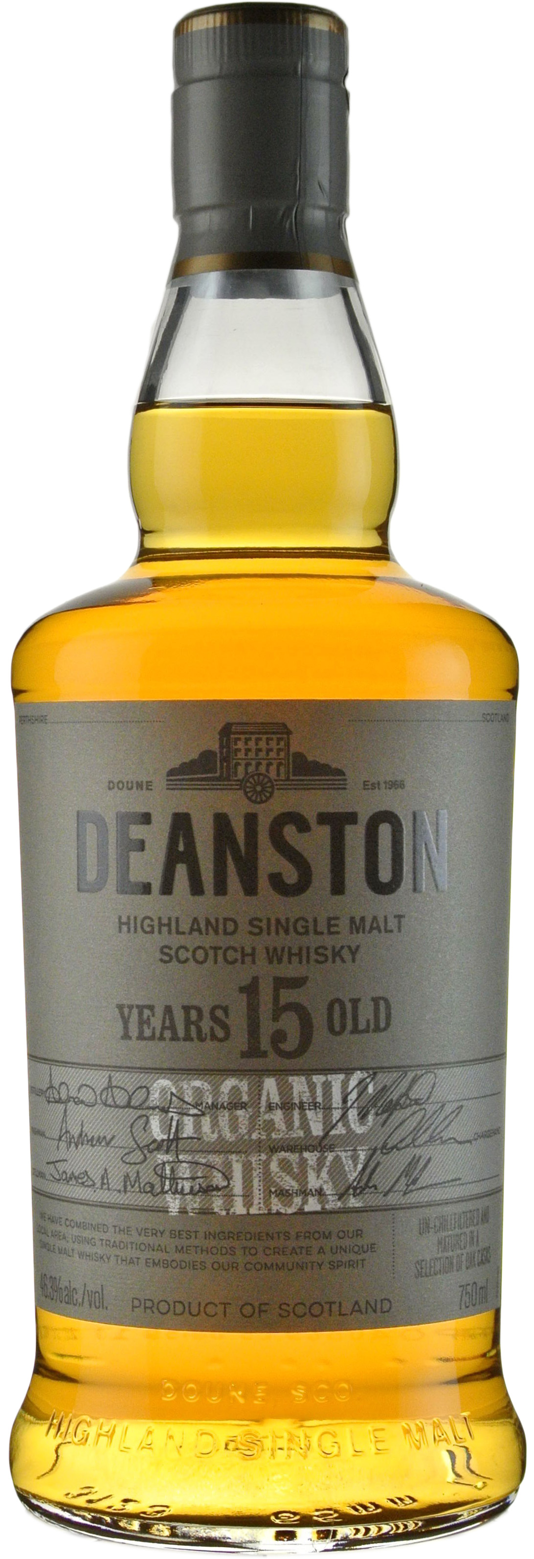 Deanston 15 year old Organic Highland Malt Limited Release