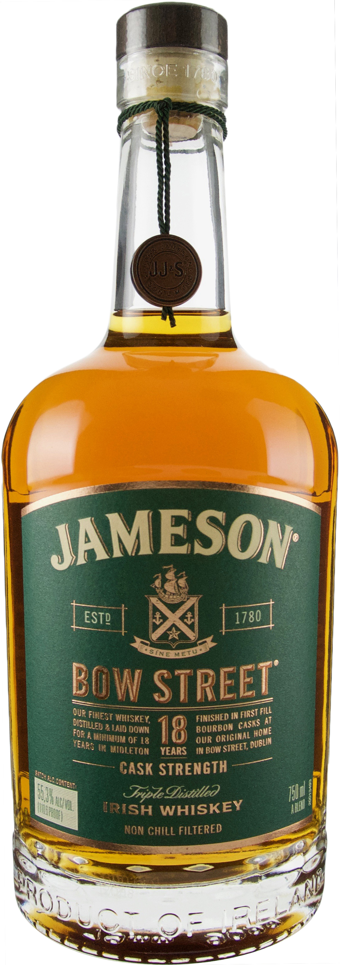 Jameson Bow Street Cask Strength 18 year old Irish Whiskey