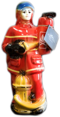 Black Soul Vodka Firefighter Decanter