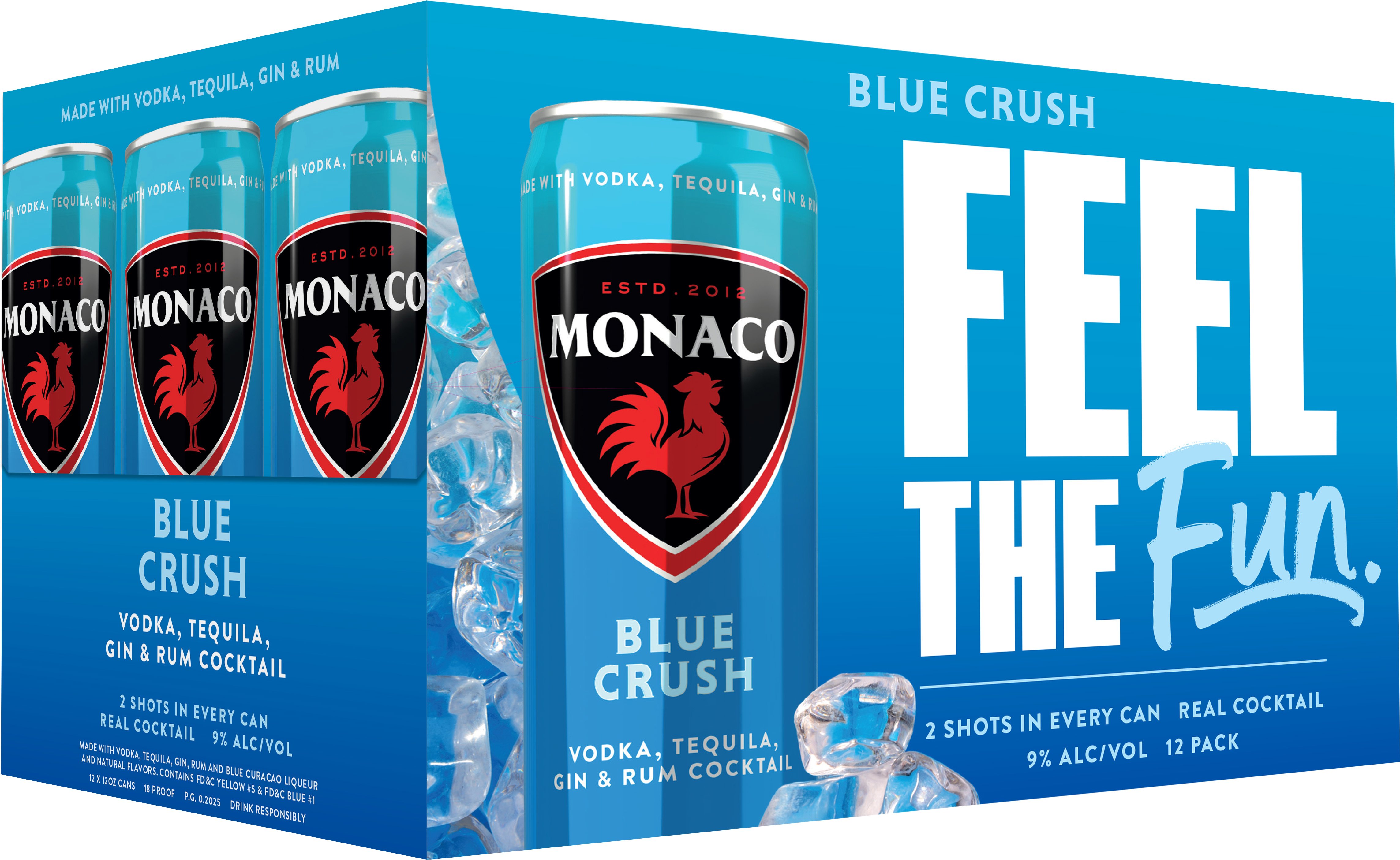 Monaco Blue Crush Cocktail 12 Pack Cans | 12 pack of 355 ml Can