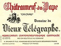 Domaine Du Vieux Telegraphe Chateauneuf Du Pape La Crau 16 Half Bottle Domaine Du Vieux Telegraphe Chateauneuf Du Pape La Crau 16 Half Bottle