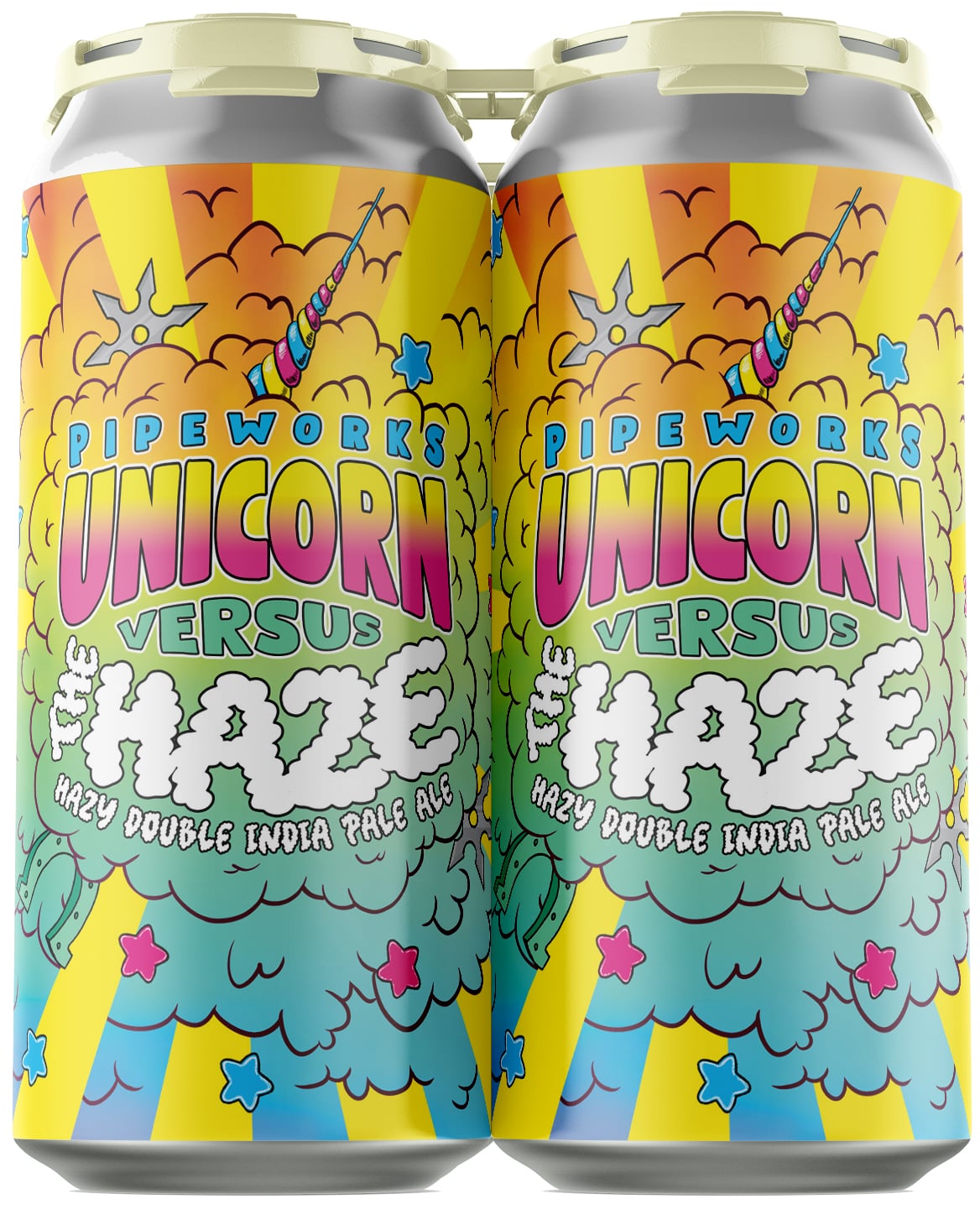 Pipeworks Unicorn Vs. The Haze | 4 pack of 16 oz Can