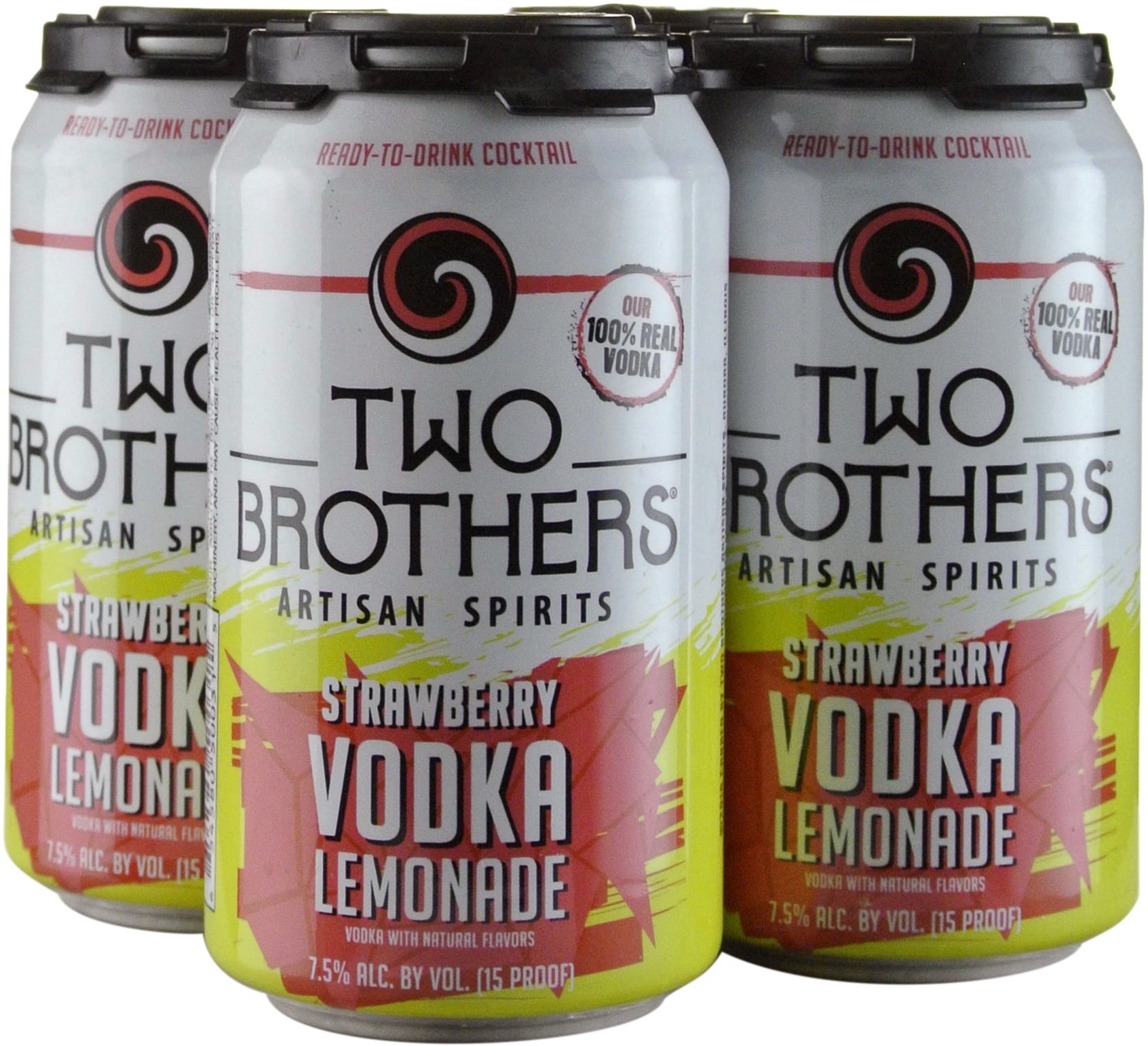 Two Brothers Artisan Spirits Strawbwerry Vodka Lemonade Canned Cocktail