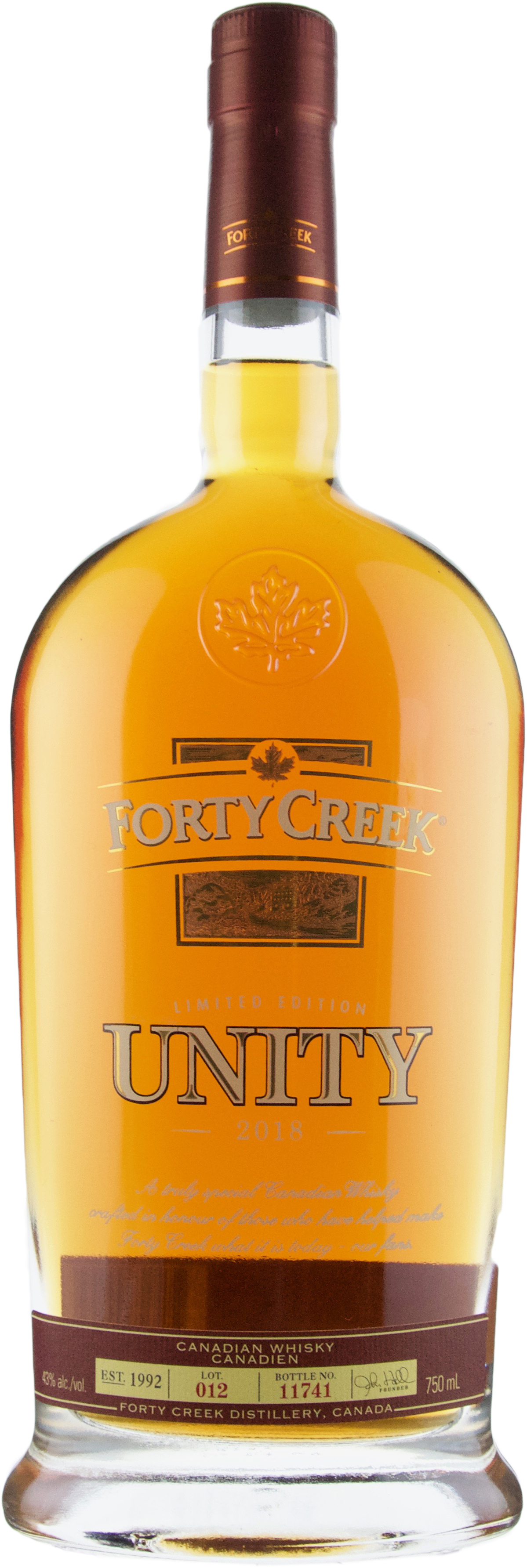 Forty Creek Unity Limited Release 2018