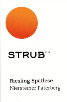 Strub Niersteiner Paterberg Riesling Spatlese 2017