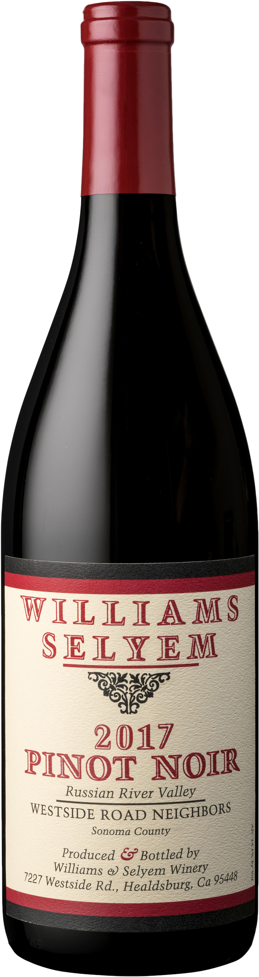 Williams Selyem Pinot Noir Westside Road Neighbors 2017