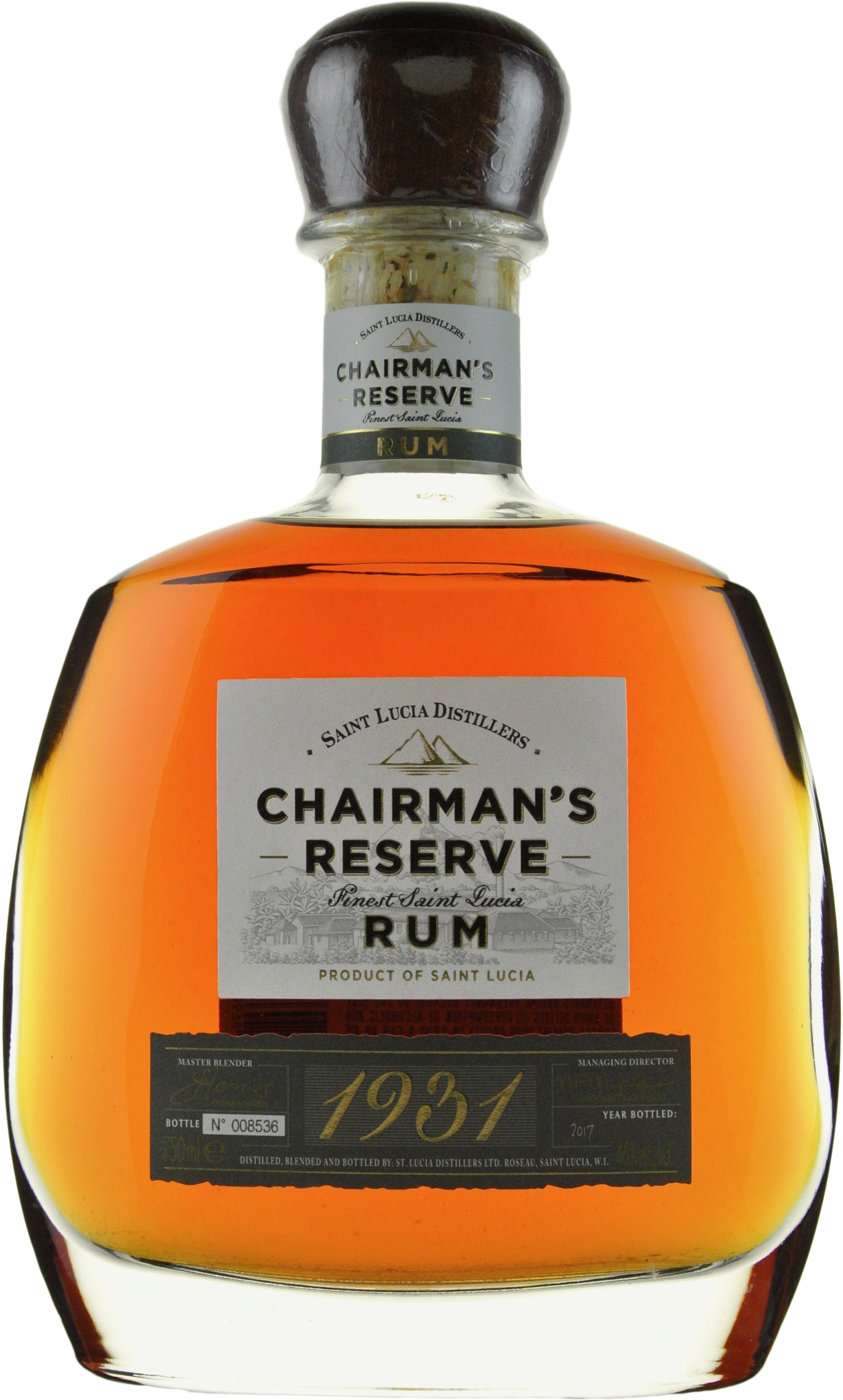 Saint Lucia Distillers Chairman's Reserve 1931 Fifth Limited Edition
