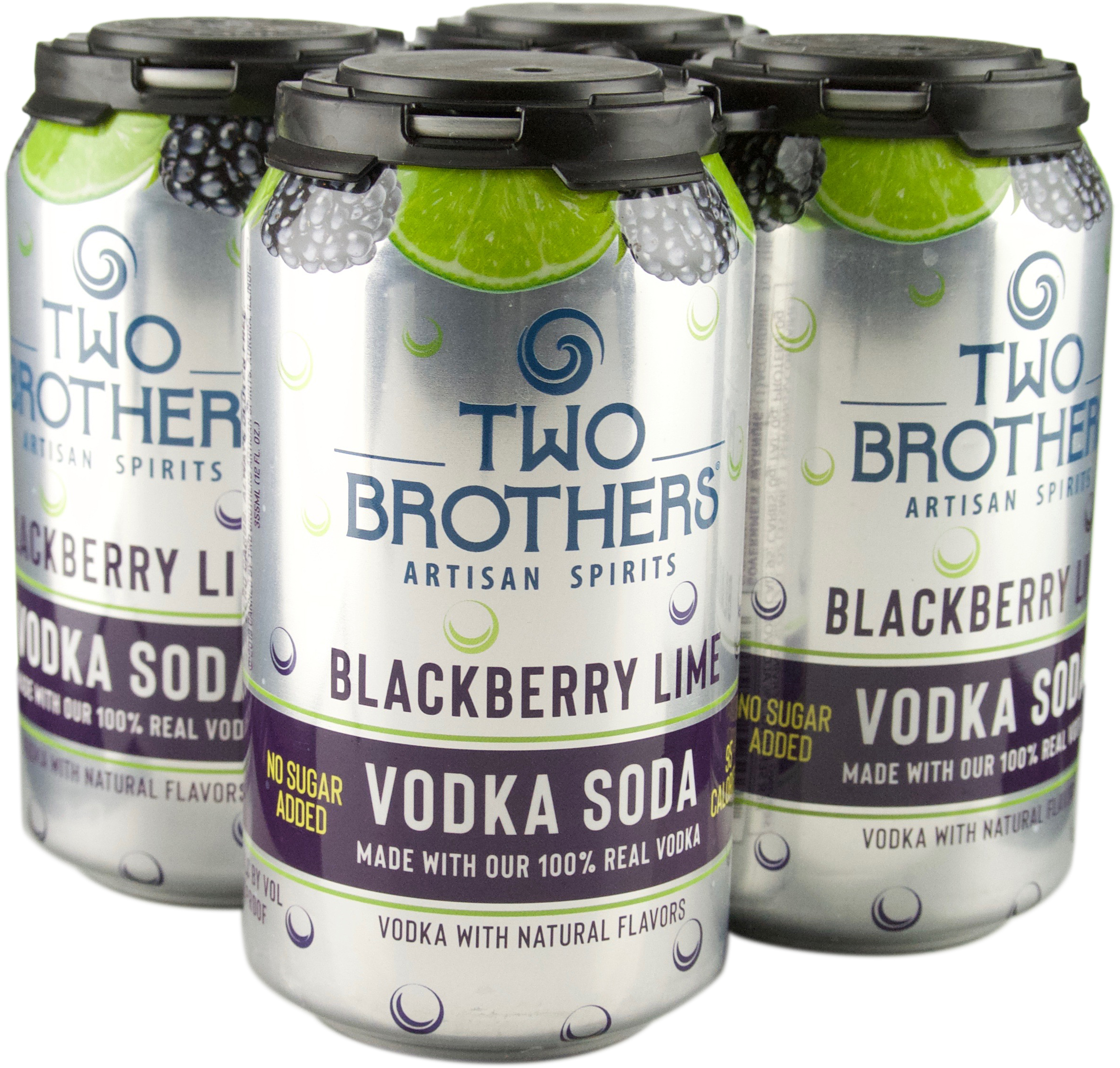 Two Brothers Artisan Spirits Blackberrry Lime Vodka Soda 95 Calorie Canned Cocktail