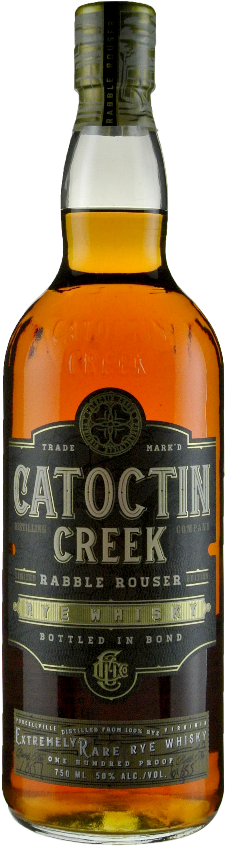 Catoctin Creek Rabble Rouser Rye Bottled in Bond