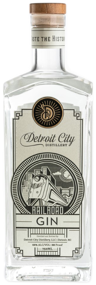 Detroit City Distillery Railroad Gin Calssic Style