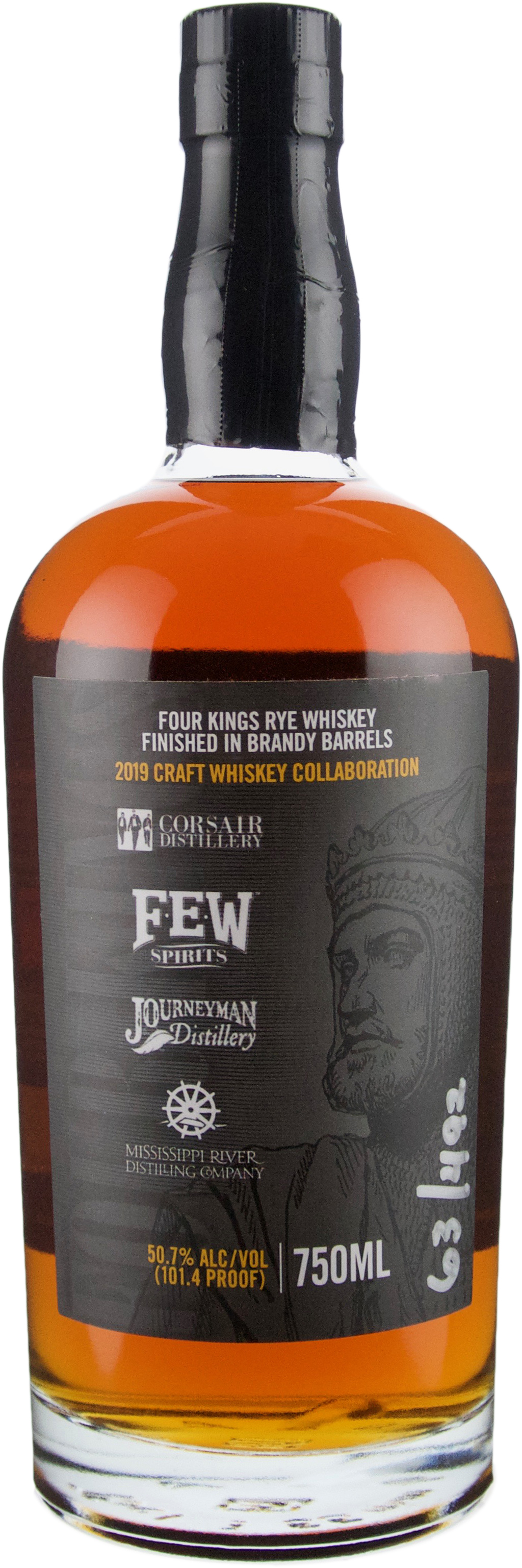 Four Kings Blended Rye Whiskey Finished in Portuguese Brandy Cask Limited Release 2019