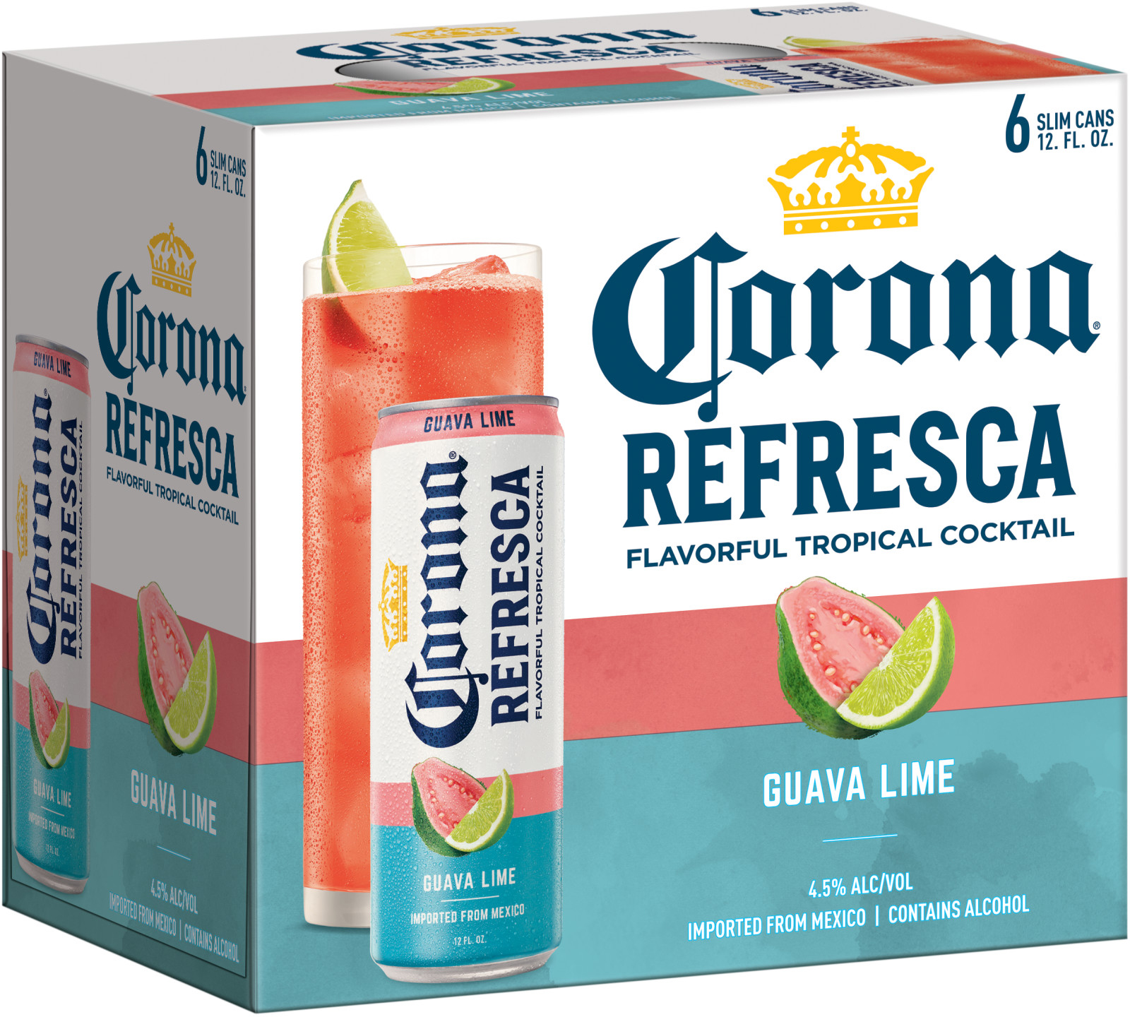 Corona Refresca Guava Lime 6 Pack Of 12 Oz Can Corona Refresca Guava Lime 6 Pack Of 12 Oz Can