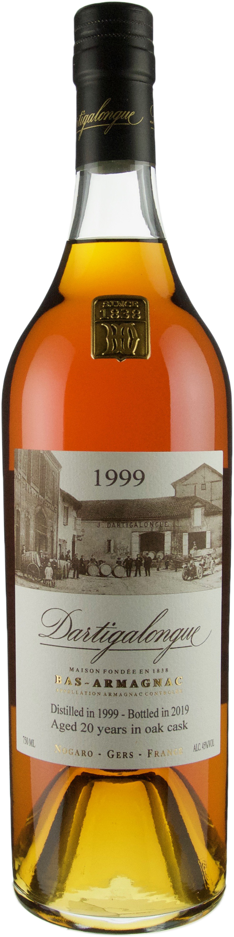 Dartigalongue 20 year old Vintage Armagnac 1999