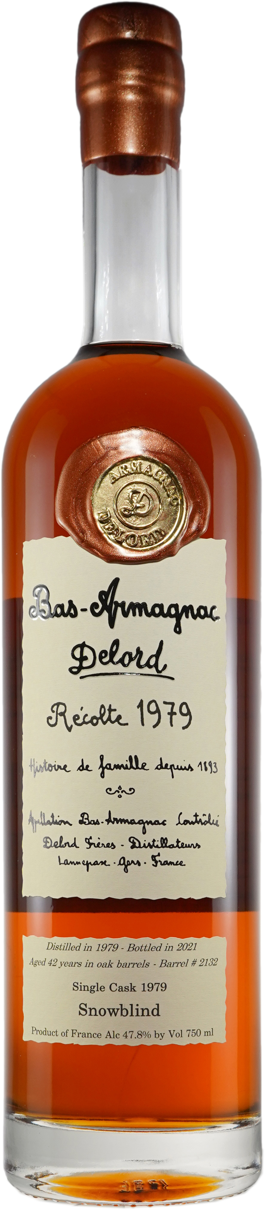 Delord 40 year old Vintage Armagnac 1979