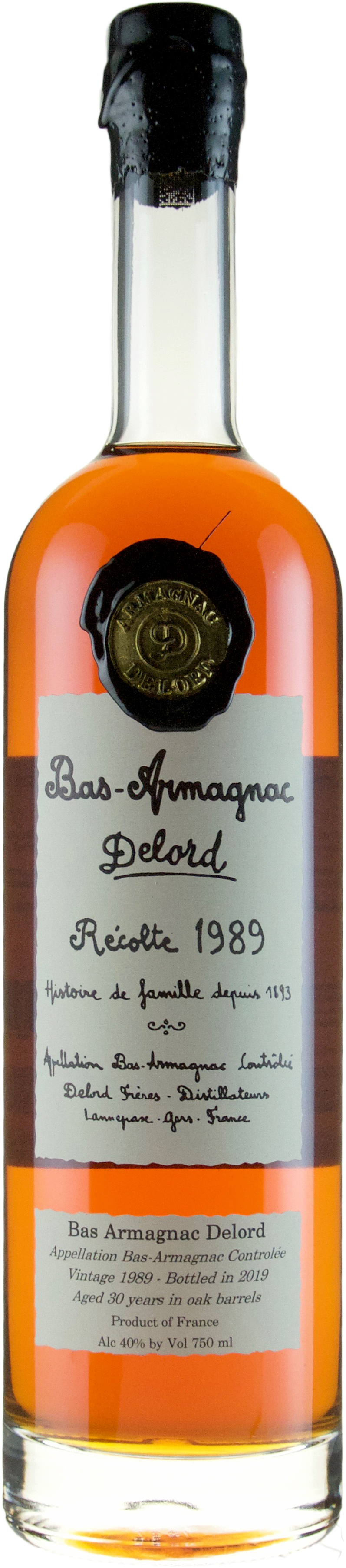 Delord 30 year old Vintage Armagnac 1989