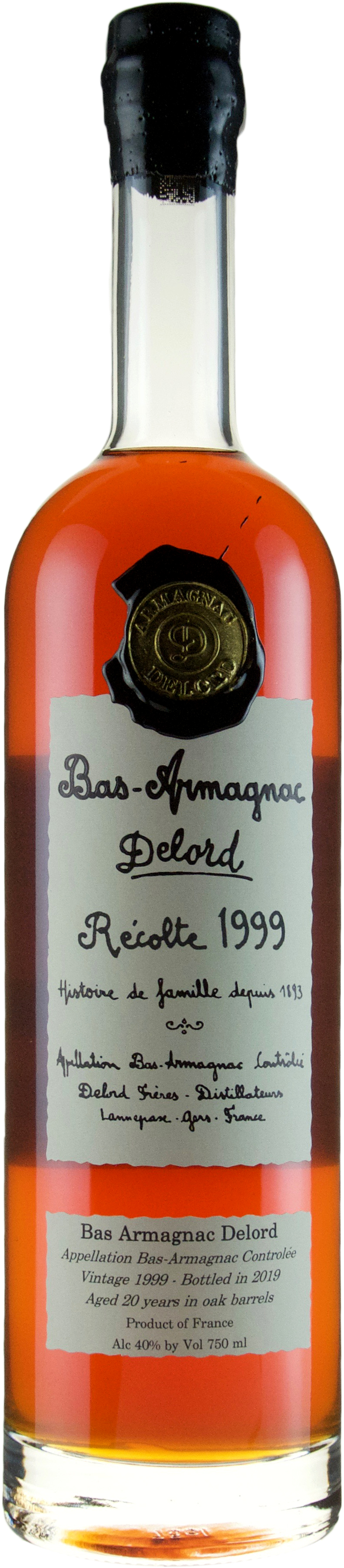 Delord 20 year old Vintage Armagnac 1999