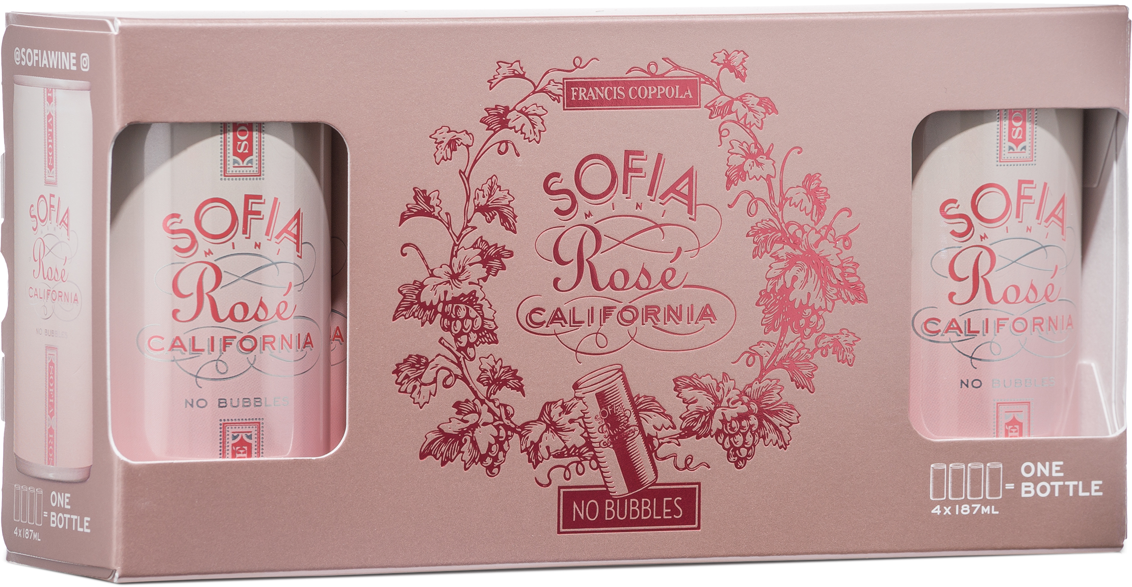 Coppola Sofia Rose No Bubbles 4 Pack Cans 2018