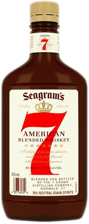 Seagram's 7 Crown American Whiskey | 375 ml Bottle