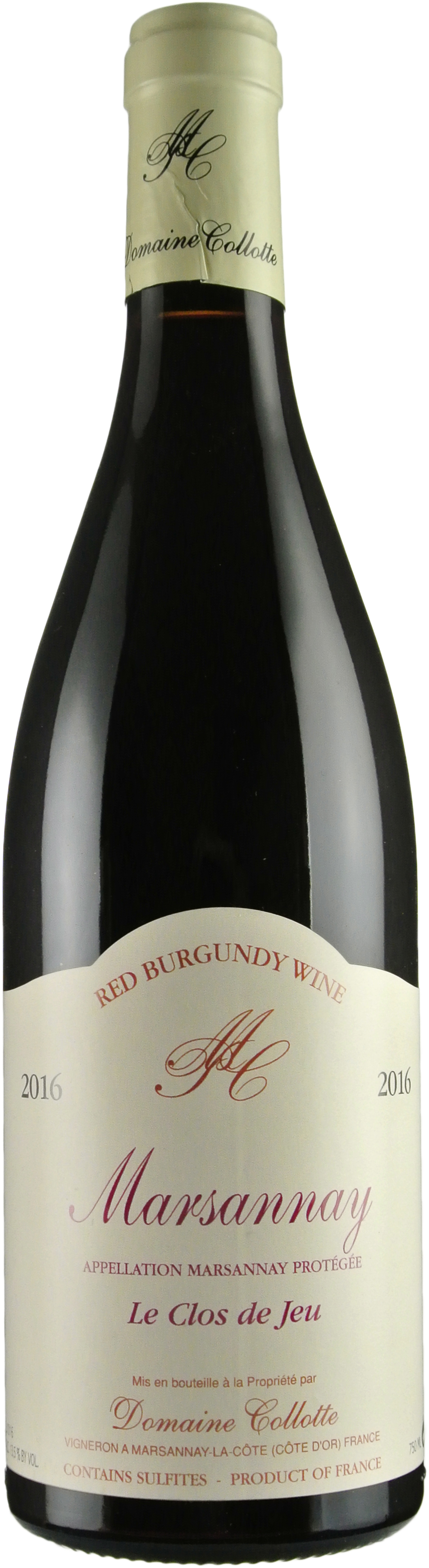 Domaine Collotte Marsannay Le Clos de Jeu 2016