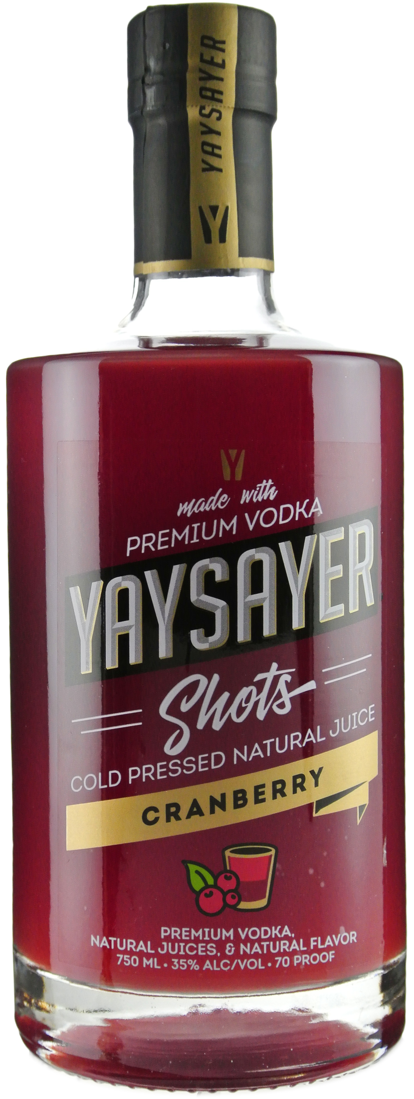 Yaysayer Cranberry Shots Premium Vodka
