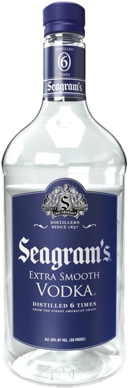 Seagram's Extra Smooth Vodka PET 1.75 L Plastic