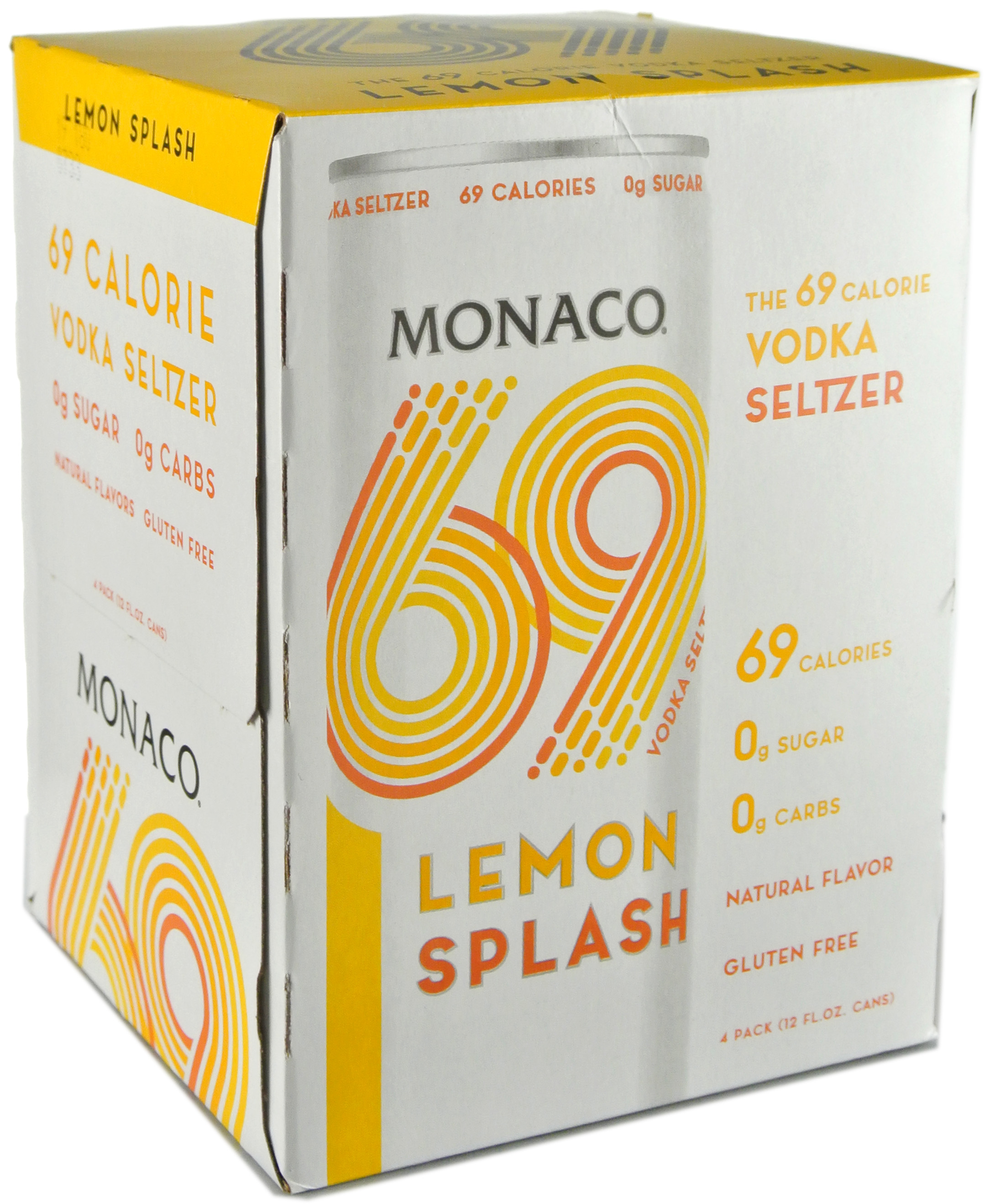 Monaco 69 Vodka Lemon Splash Cocktail 4 Pack Can