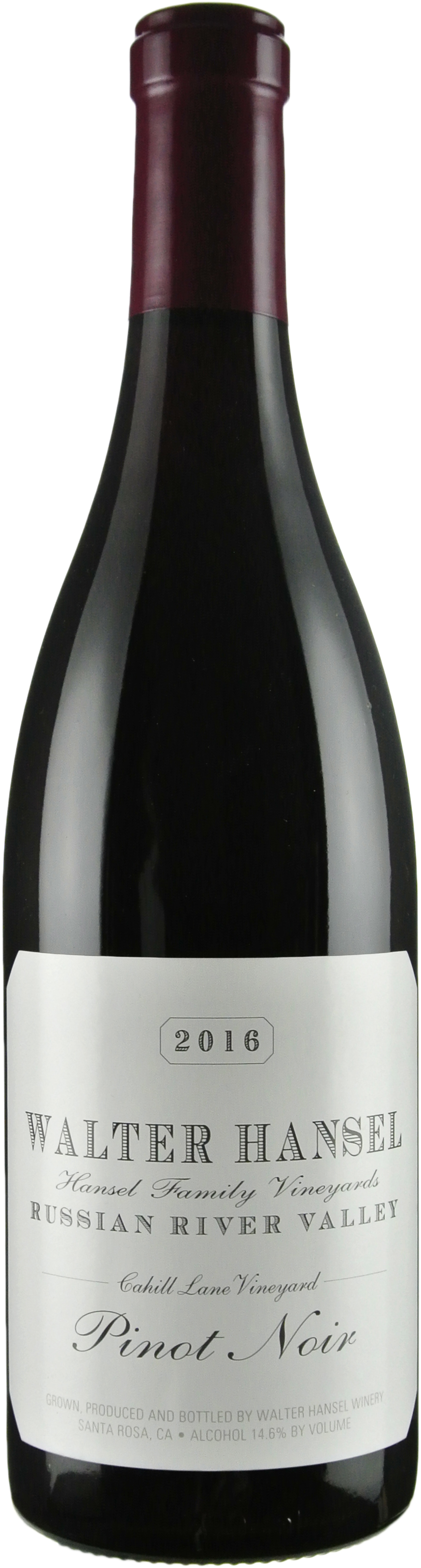 Walter Hansel Pinot Noir Cahill Lane 2016